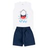 conjunto infantil masculino tubarao branco mega kids
